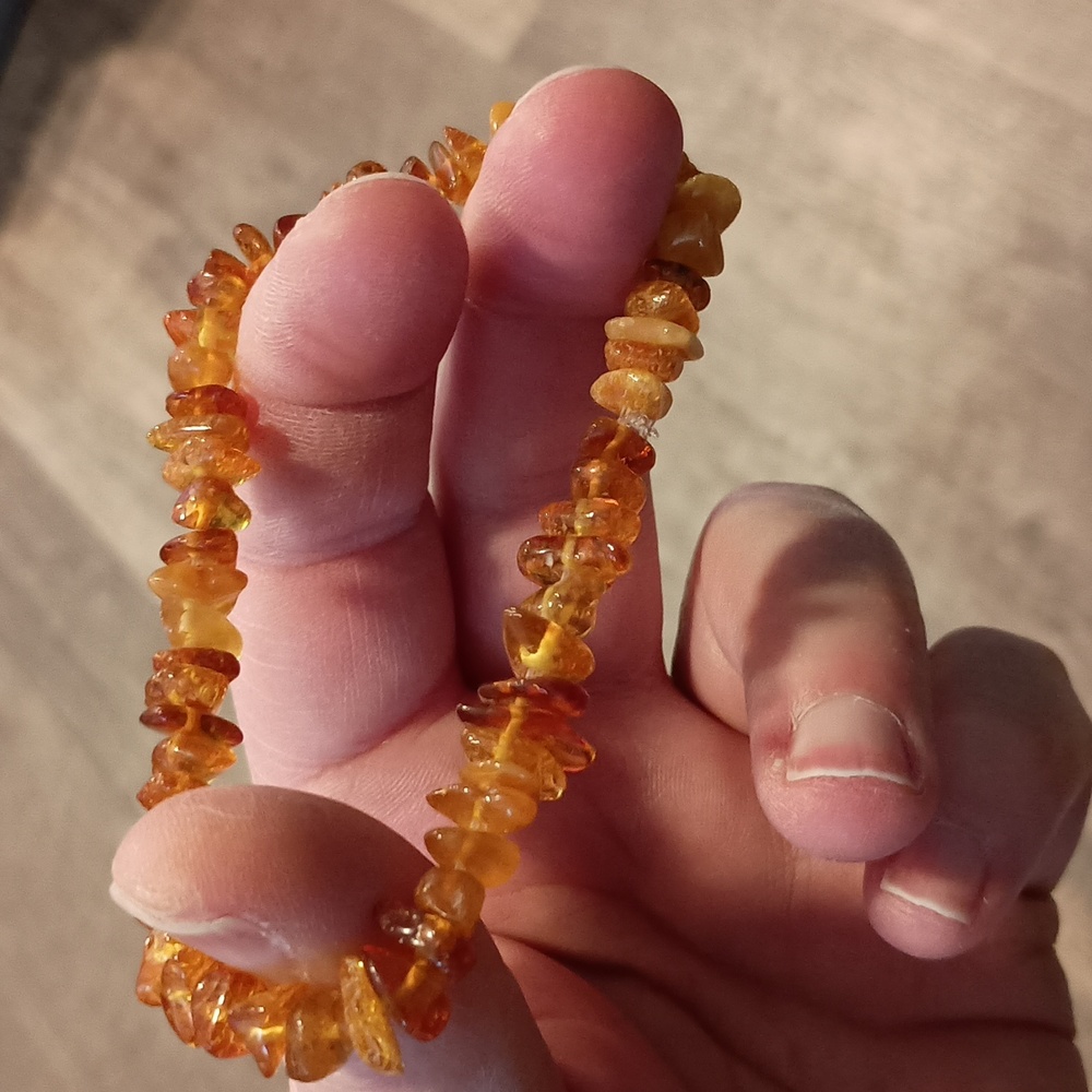 Genuine Baltic Amber bead bracelet